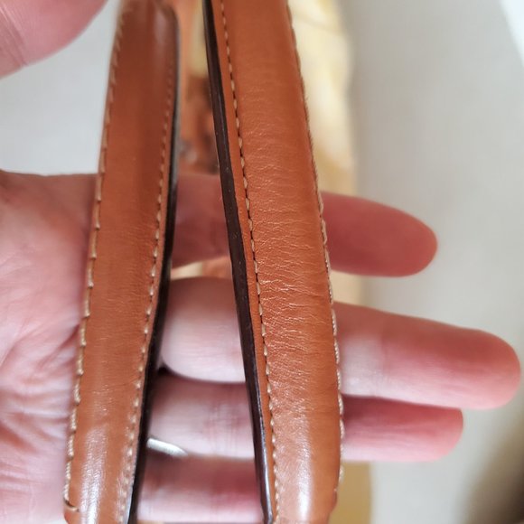 Like New Coach Hampton Yellow Signature Handbag Satchel Purse - Picture 11 of 13